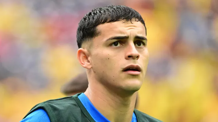 Ramon Sosa, do Paraguai, gesticula antes da partida do Grupo D da CONMEBOL Copa América 2024 entre Colômbia e Paraguai, no Estádio NRG, em 24 de junho de 2024, em Houston, Texas. (Foto de Logan Riely/Getty Images)