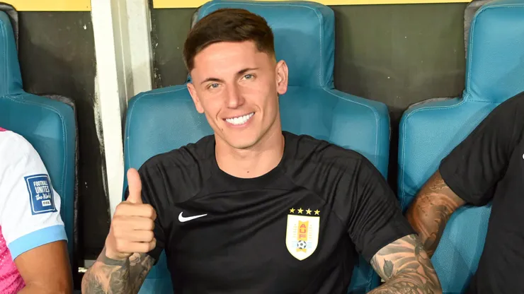 Jogador do Uruguai durante partida contra o Brasil no estadio Arena Fonte Nova pelo campeonato Eliminatorias Copa Do Mundo 2026. Foto: Walmir Cirne/AGIF
