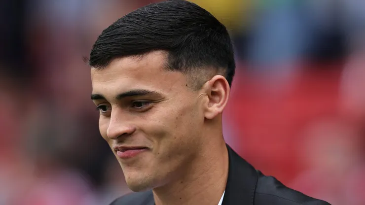 Nottingham Forest new signing Ramon Sosa looks on during the Premier League match between Nottingham Forest FC and AFC Bournemouth at City Ground on August 17, 2024 in Nottingham, England.
