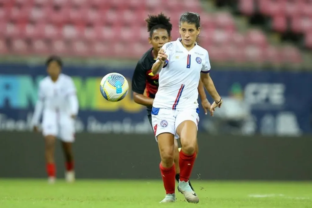 Ellen, atacante do Bahia, atuando pelo clube (Reprodução/Bahia)
