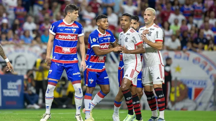 Duelo Fortaleza x Flamengo pelo Brasileirão 2024. Baggio Rodrigues/AGIF