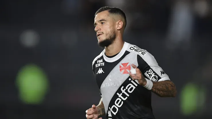 Coutinho jogador do Vasco durante partida contra o Operario no estadio Sao Januario pelo campeonato Copa Do Brasil 2025. Foto: Thiago Ribeiro/AGIF