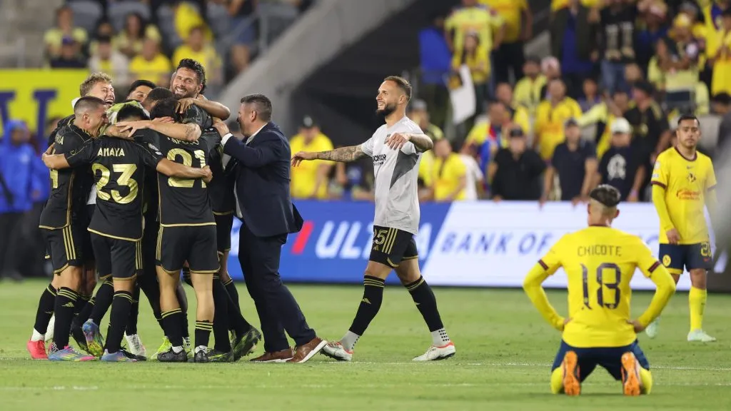 Los Angeles FC vencendo o América do México. (Photo by Luke Hales/Getty Images)