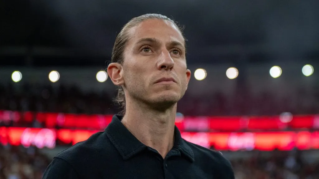 Filipe Luís, técnico do Flamengo. Foto: Thiago Ribeiro/AGIF