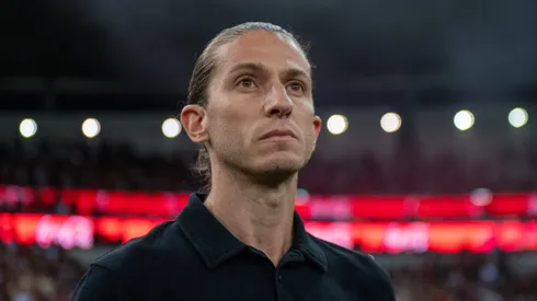 Filipe Luís, técnico do Flamengo. Foto: Thiago Ribeiro/AGIF