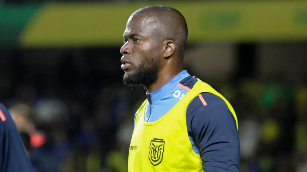 Enner Valencia pela seleção do Equador pelas Eliminatorias da Copa Do Mundo 2026. Foto: Lucas Gabriel Cardoso/AGIF