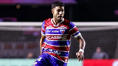 Mancuso jogador do Fortaleza durante partida contra o Sao Paulo no estadio Morumbi pelo campeonato Brasileiro A 2025. Foto: Fabio Giannelli/AGIF