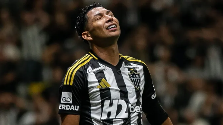 Rony jogador do Atletico-MG durante partida contra o Corinthians no estadio Arena MRV pelo campeonato Brasileiro A 2025. Foto: Fernando Moreno/AGIF