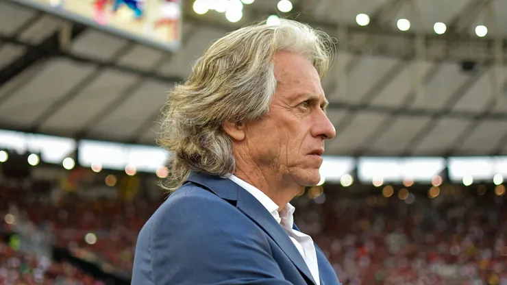 Jorge Jesus tecnico do Flamengo durante partida contra o Botafogo no estadio Maracana pelo campeonato Carioca 2020.