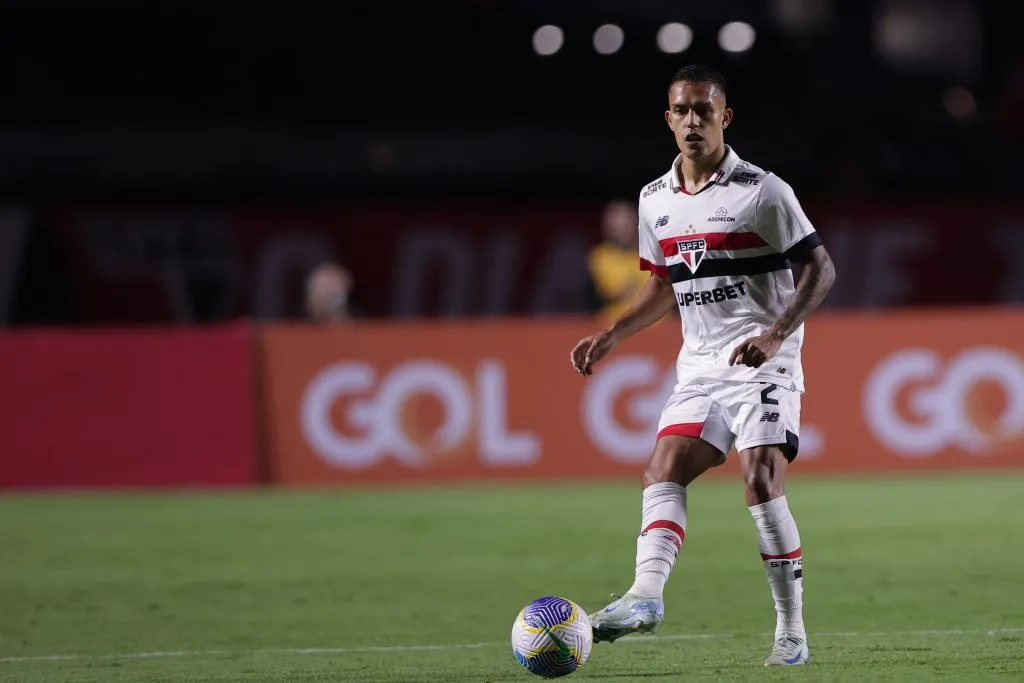 Igor Vinicius jogador do São Paulo durante partida contra o Juventude no Morumbi pelo campeonato Brasileiro A 2024. Foto: Ettore Chiereguini/AGIF