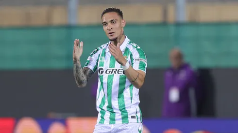FLORENCE, ITALY - MAY 8: Antony of Real Betis Belompie celebrates after scoring a goal during the UEFA Conference League 2024/25 Semi Final First Leg match between ACF Fiorentina and Real Betis Balompie at Artemio Franchi on May 8, 2025 in Florence, Italy. (Photo by Gabriele Maltinti/Getty Images)