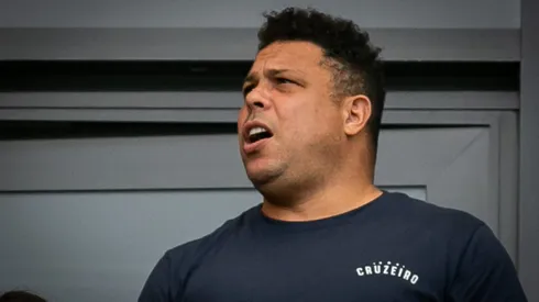 Ronaldo antes da partida contra o Atletico-MG no estadio Mineirao pelo campeonato Mineiro 2024.