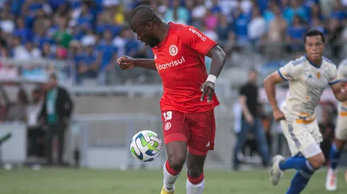 Enner Valencia jogador do Internacional durante partida contra o Cruzeiro no estadio Mineirao pelo campeonato Brasileiro A 2023.