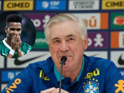 Ancelotti elogia Estêvão do Palmeiras em coletiva da CBF