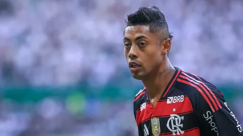 Bruno Henrique jogador do Flamengo durante partida contra o Palmeiras no estádio Arena Allianz Parque pelo campeonato Brasileiro A 2025. Foto: Marcello Zambrana/AGIF