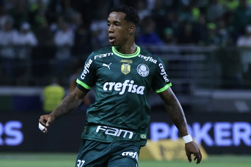 SP – SAO PAULO – 15/09/2023 – BRASILEIRO A 2023, PALMEIRAS X GOIAS – Kevin jogador do Palmeiras durante partida contra o Goias no estadio Arena Allianz Parque pelo campeonato Brasileiro A 2023. Foto: Marcello Zambrana/AGIF