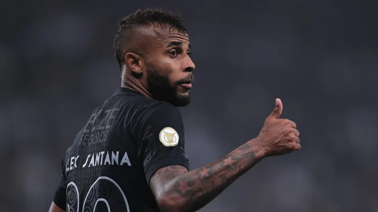 Alex Santana jogador do Corinthians durante partida contra o Criciuma no estadio Arena Corinthians pelo campeonato Brasileiro A 2024. Foto: Ettore Chiereguini/AGIF