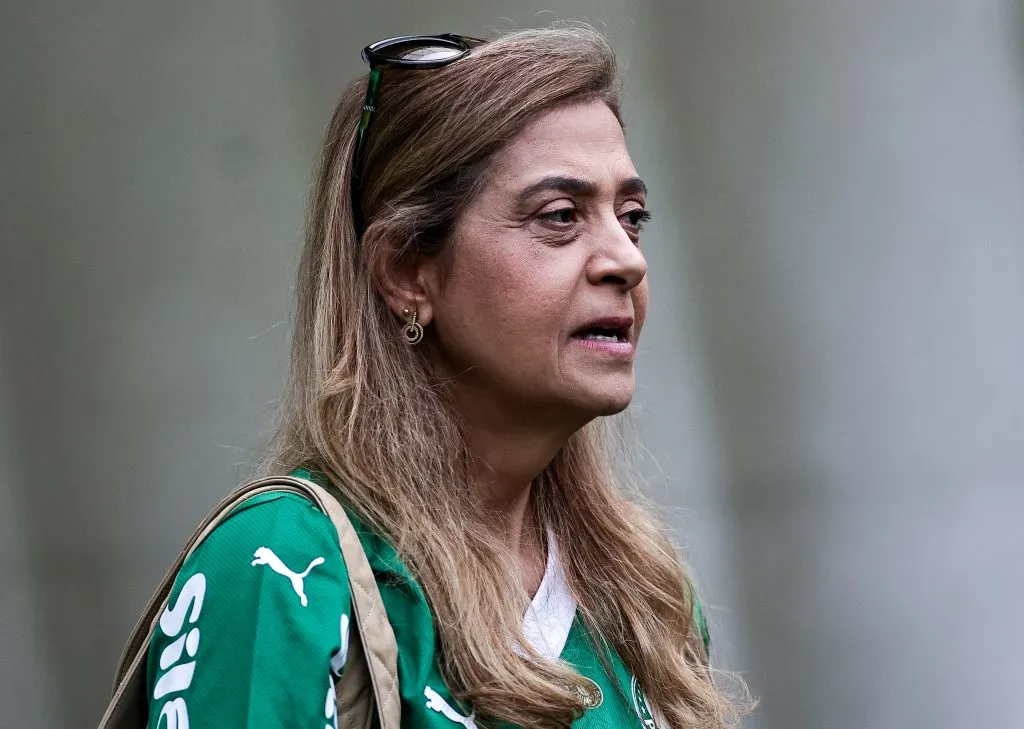 SP – SAO PAULO – 27/04/2025 – BRASILEIRO A 2025, PALMEIRAS X BAHIA –  Leila Pereira presidente do Palmeiras antes da partida contra o Bahia no estadio Arena Allianz Parque pelo campeonato Brasileiro A 2025. Foto: Fabio Giannelli/AGIF