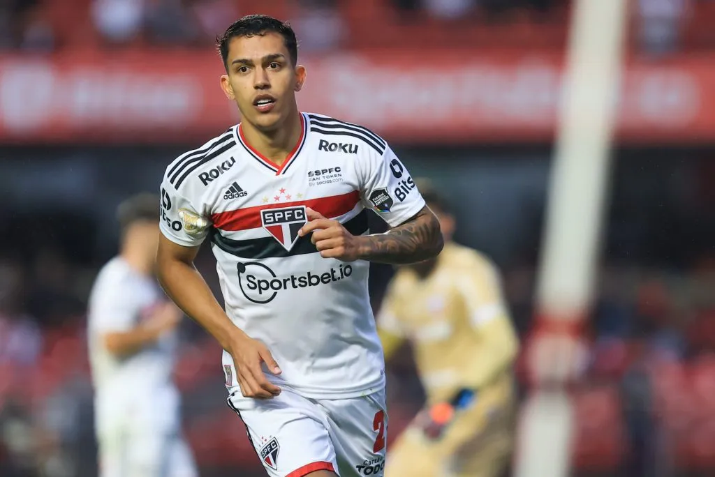 SP – Sao Paulo – 28/08/2022 – BRASILEIRO A 2022, SAO PAULO X FORTALEZA – Igor Vinicius jogador do Sao Paulo durante partida contra o Fortaleza no estadio Morumbi pelo campeonato Brasileiro A 2022. Foto: Marcello Zambrana/AGIF