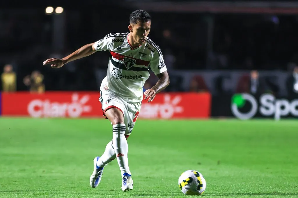 Igor Vinicius jogador do São Paulo durante partida contra o América-MG – Marcello Zambrana/AGIF