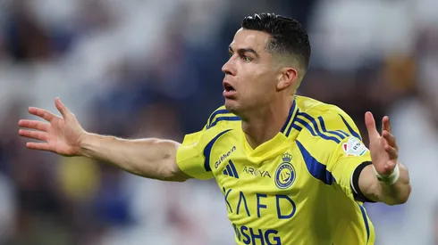 Cristiano Ronaldo em partida pelo Al-Nassr. (Photo by Yasser Bakhsh/Getty Images)