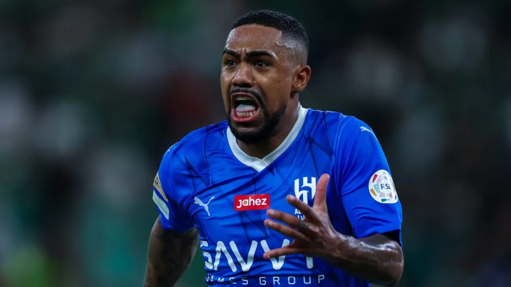 Malcom em partida pelo Al-Hilal..(Photo by Yasser Bakhsh/Getty Images)