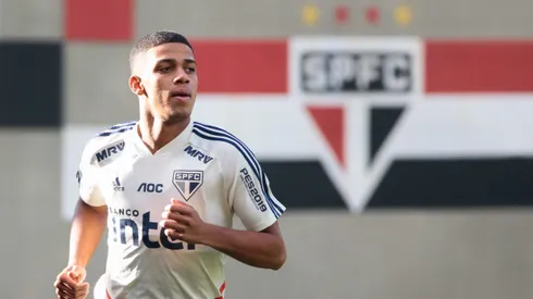 Treino do Sao Paulo – Brenner durante treino do Sao Paulo no CT Barra Funda.