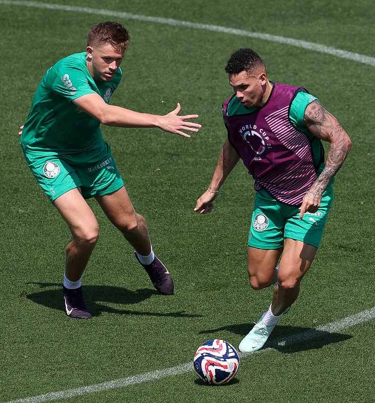 Treinamento nos EUA (Foto: Cesar Greco/Palmeiras/by Canon)