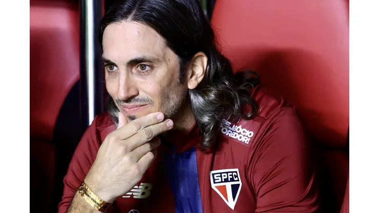 Zubeldía durante confronto contra o Talleres na Libertadores 2025.