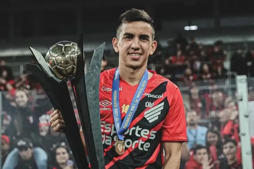 Romeo Benítez no Athletico-PR. Foto: José Tramontin/ Athletico-PR