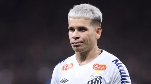 SP – SAO PAULO – 09/03/2025 – PAULISTA 2025, CORINTHIANS X SANTOS – Soteldo jogador do Santos durante partida contra o Corinthians no estadio Arena Corinthians pelo campeonato Paulista 2025. Foto: Marcello Zambrana/AGIF
