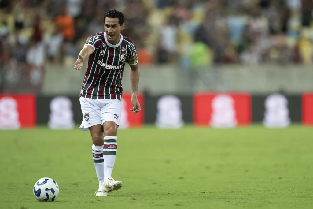 Paulo Henrique Ganso jogador do Fluminense durante partida contra o Vitoria pelo campeonato Brasileiro A 2025. Foto: Jorge Rodrigues/AGIF