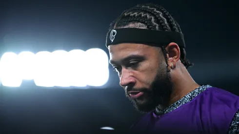 Memphis Depay em partida pelo Corinthians. (Photo by Marcelo Endelli/Getty Images)