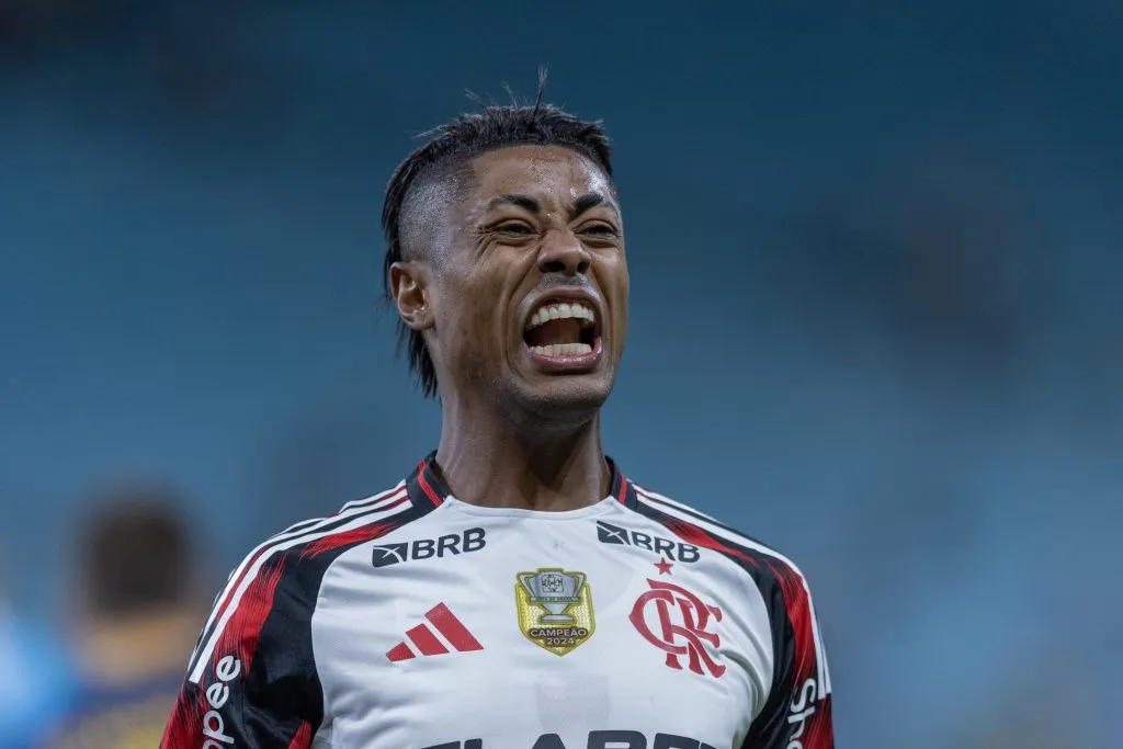 RS – PORTO ALEGRE – 13/04/2025 – BRASILEIRO A 2025, GREMIO X FLAMENGO – Bruno Henrique jogador do Flamengo durante partida contra o Gremio no estadio Arena do Gremio pelo campeonato Brasileiro A 2025. Foto: Liamara Polli/AGIF
