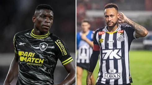 Luiz Henrique e Neymar. Foto 1: Thiago Ribeiro/AGIF / Foto 2: Itawi Albuquerque/AGIF