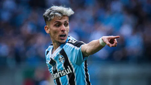 Biel jogador do Gremio durante partida contra o Vasco no estadio Arena do Gremio pelo campeonato Brasileiro B 2022.