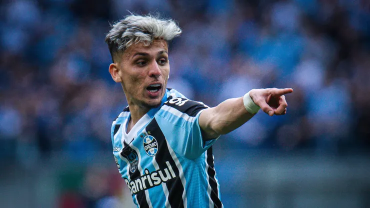 Biel jogador do Gremio durante partida contra o Vasco no estadio Arena do Gremio pelo campeonato Brasileiro B 2022.