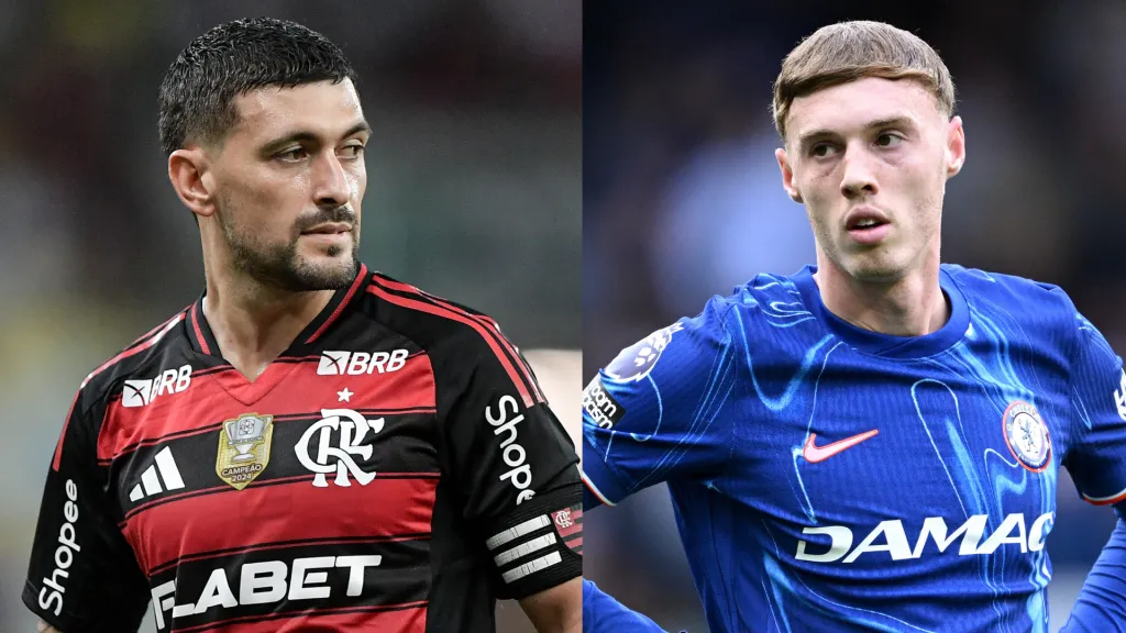 Arrascaeta e Cole Palmer se enfrentam em Flamengo x Chelsea. Foto: Getty Images