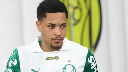 Vitor Roque, atacante do Palmeiras (3). Gilson Lobo/AGIF