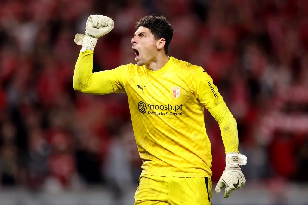 BERLIN, GERMANY – OCTOBER 03: Matheus Magalhaes of SC Braga reacts during the UEFA Champions League match between 1. FC Union Berlin and SC Braga at Olympiastadion on October 03, 2023 in Berlin, Germany. (Photo by Maja Hitij/Getty Images)