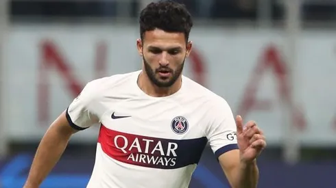MILAN, ITALY – NOVEMBER 07: Goncalo Ramos of Paris Saint-Germain in action during the UEFA Champions League match between AC Milan and Paris Saint-Germain at Stadio Giuseppe Meazza on November 07, 2023 in Milan, Italy. (Photo by Marco Luzzani/Getty Images)