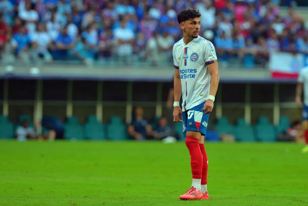 BA – SALVADOR – 08/12/2024 – BRASILEIRO A 2024, BAHIA X ATLETICO-GO – Biel, jogador do Bahia durante partida contra o Atletico-GO no estadio Arena Fonte Nova pelo campeonato Brasileiro A 2024. Foto: Walmir Cirne/AGIF