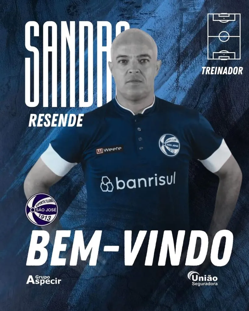 Sandro Redense tentará levar o São José ao título da Recopa Gaúcha. Foto: Divulgação / São José