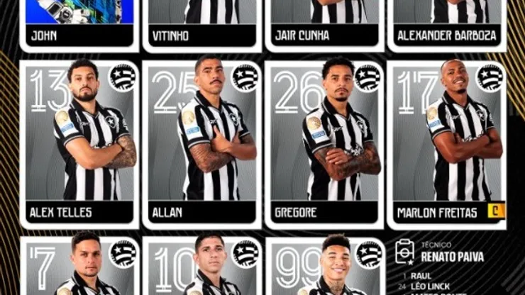 Escalação do Botafogo
