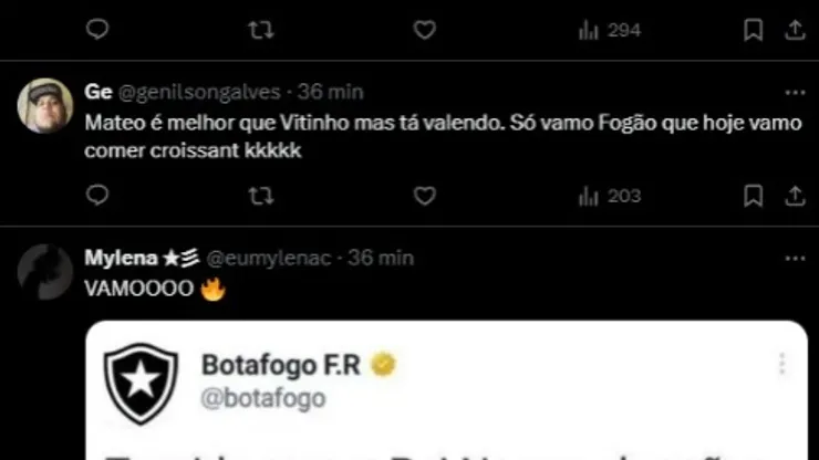 Reações da torcida do Botafogo