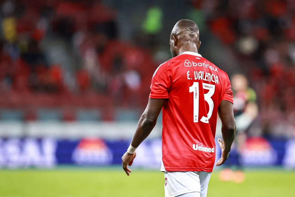 RS – PORTO ALEGRE – 29/04/2025 – COPA DO BRASIL 2023, INTERNACIONAL X MARACANA – Enner Valencia jogador do Internacional lamenta durante partida contra o Maracana no estadio Beira-Rio pelo campeonato [COMPETICAO]. Foto: Maxi Franzoi/AGIF