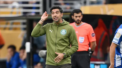 EAST RUTHERFORD, NEW JERSEY – JUNE 15: Abel Ferreira, Head Coach of Palmeiras, gives instructions during the FIFA Club World Cup 2025 group A match between SE Palmeiras and FC Porto at MetLife Stadium on June 15, 2025 in East Rutherford, New Jersey. (Photo by David Ramos/Getty Images)