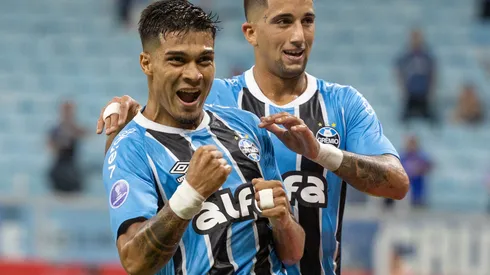 Matías Arezo, atacante do Grêmio. Maxi Franzoi/AGIF