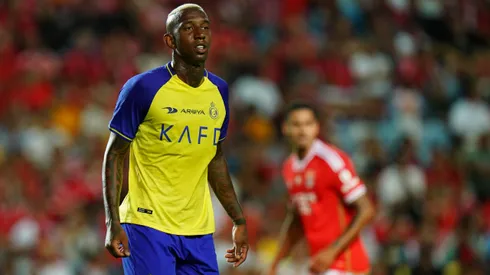 FARO, PORTUGAL – JULY 20: Anderson Talisca of Al Nassr during the Pre-Season Friendly match between Al Nassr and SL Benfica at Estadio Algarve on July 20, 2023 in Faro, Portugal. (Photo by Gualter Fatia/Getty Images)
