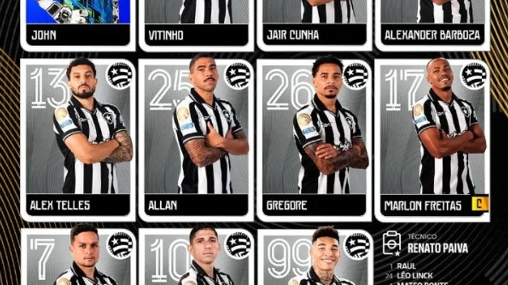 Escalação do Botafogo